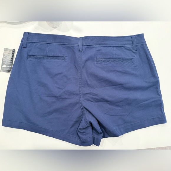 NWT Market & Spruce Dark Blue Women's Chino Shorts Sz 16 - Picture 5 of 7